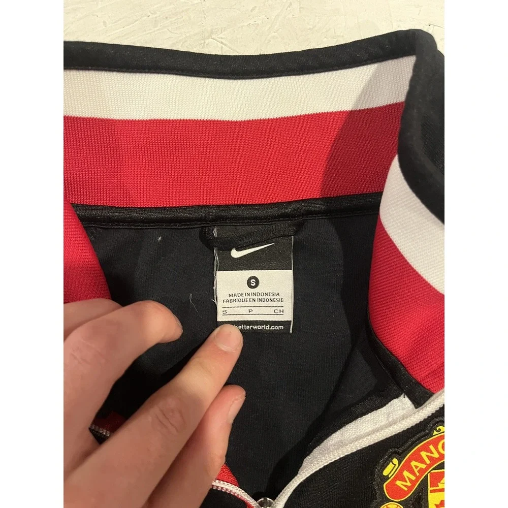 MANCHESTER UNITED 2013 SOCCER TRACK JACKET NIKE #478167-010 Size S‎ Black Color